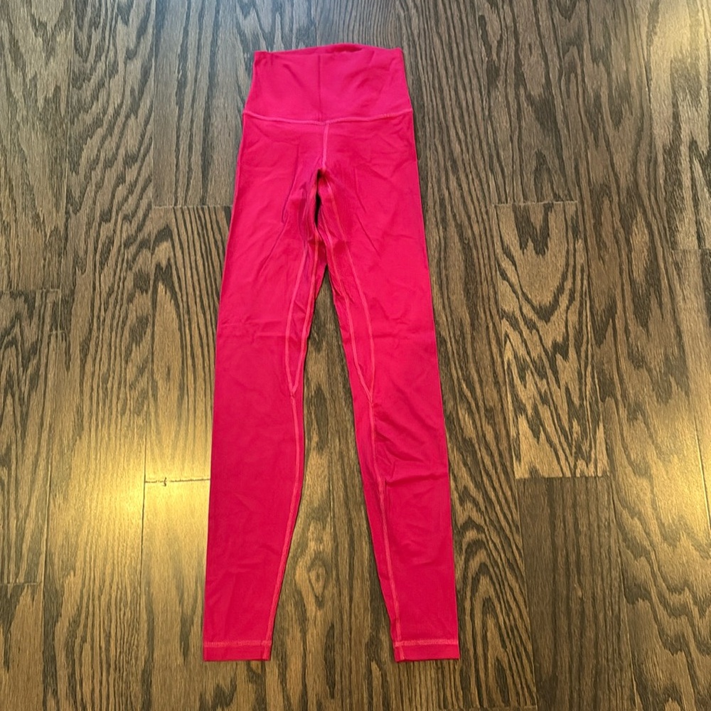 Lululemon ribbed align 28” leggings size 2